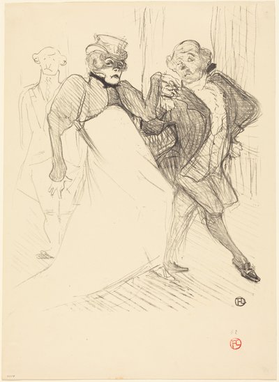 Rejane e Galipaux em «Madame Sans-Gêne» (Réjane e Galipaux em «Madame Sans-Gêne») de Henri de Toulouse-Lautrec
