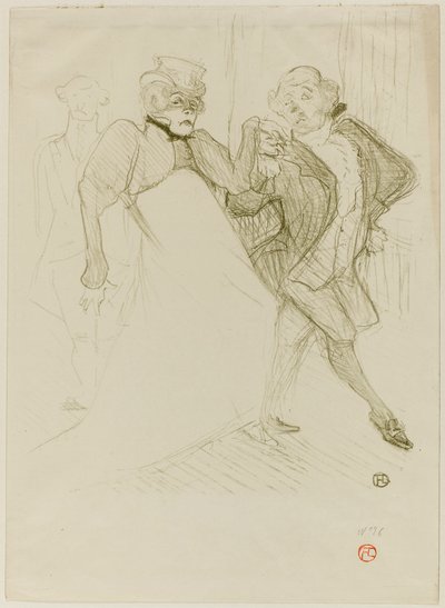 Réjane e Galipaux, em Madame Sans-Gêne de Henri de Toulouse-Lautrec