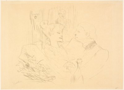 Ceia em Londres de Henri de Toulouse-Lautrec