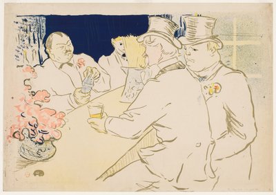 O Bar Irlandês e Americano, Rue Royale de Henri de Toulouse-Lautrec