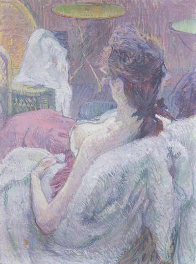 O descanso da modelo de Henri de Toulouse Lautrec