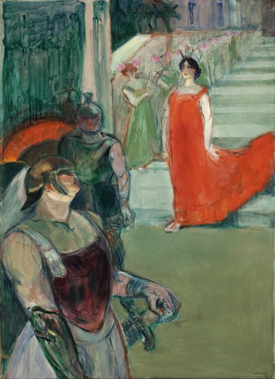 A ópera «Messalina» em Bordéus de Henri de Toulouse-Lautrec