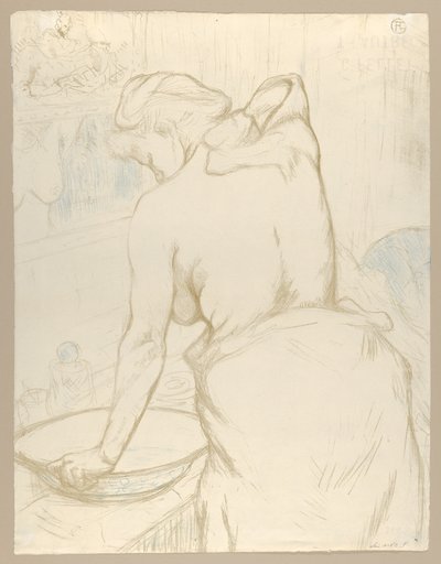 Lavagem, de "Elles" de Henri de Toulouse-Lautrec