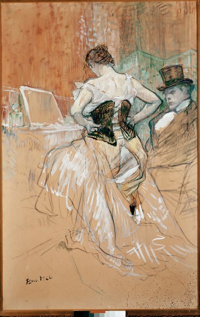 Mulher no Espartilho de Henri de Toulouse Lautrec