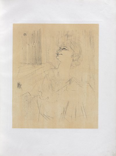 Série Yvette Guilbert-Inglês: Menilmontant de Bruant de Henri de Toulouse-Lautrec