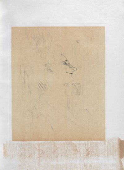 Yvette Guilbert-Inglês Série: Soularde de Henri de Toulouse-Lautrec