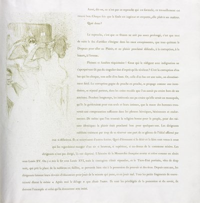 Série Yvette Guilbert-French: No. 13 de Henri de Toulouse-Lautrec