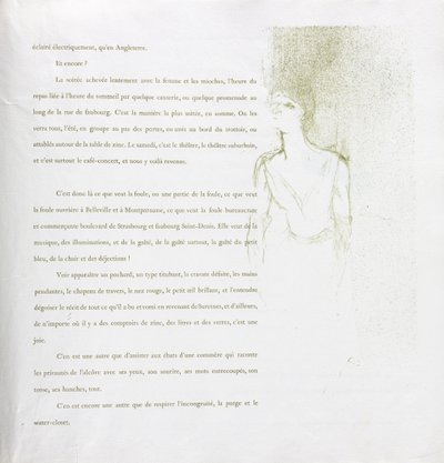 Série Yvette Guilbert-French: No. 9 de Henri de Toulouse-Lautrec