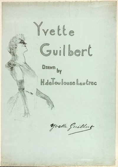 Yvette Guilbert no palco, de Yvette Guilbert de Henri de Toulouse-Lautrec