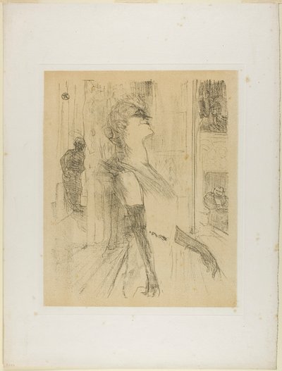 Yvette Guilbert no Palco, de Yvette Guilbert de Henri de Toulouse-Lautrec
