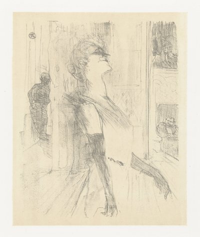 Portret van actrice Yvette Guilbert tijdens optreden
Yvette Guilbert no palco
Yvette Guilbert : título da série de Henri de Toulouse Lautrec (signed by artist)