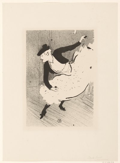 Portret van zangeres Edmee Lescot Edmee Lescot The Cafe Concert (título da série) de Henri de Toulouse Lautrec (signed by artist)