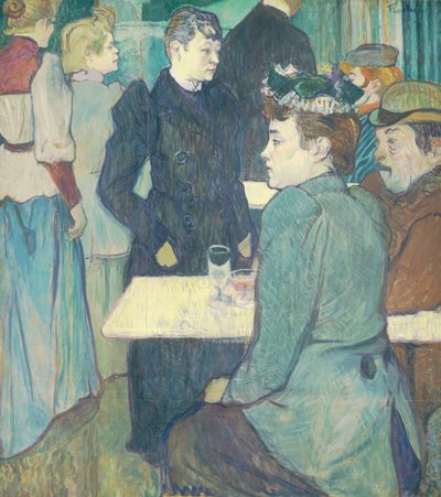 Um canto do Moulin de la Galette de Henri de Toulouse Lautrec