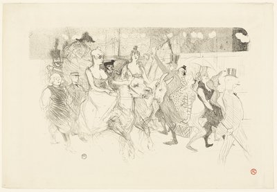 Uma noite de gala no Moulin Rouge de Henri de Toulouse Lautrec