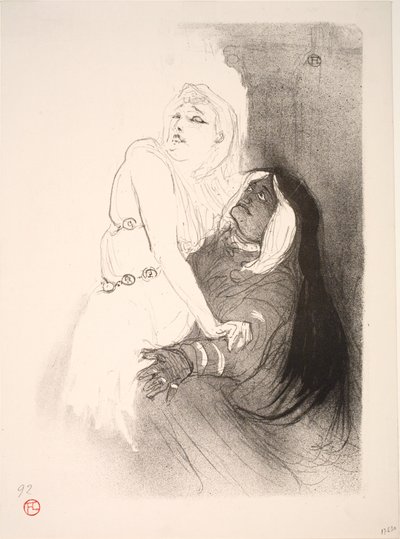 Durante o Renascimento, Sarah Bernhardt em Phèdre de Henri de Toulouse Lautrec