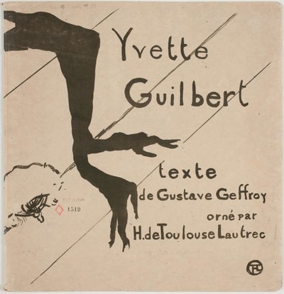 Álbum ao lado: Yvette Guilbert de Henri de Toulouse Lautrec