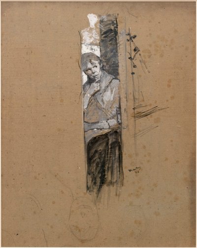 Nos bastidores ou no Bailarino de Henri de Toulouse Lautrec