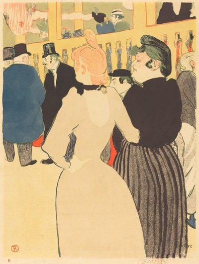 No Moulin Rouge, la Goulue e sua irmã (Au Moulin Rouge, la Goulue et sa soeur)) de Henri de Toulouse Lautrec