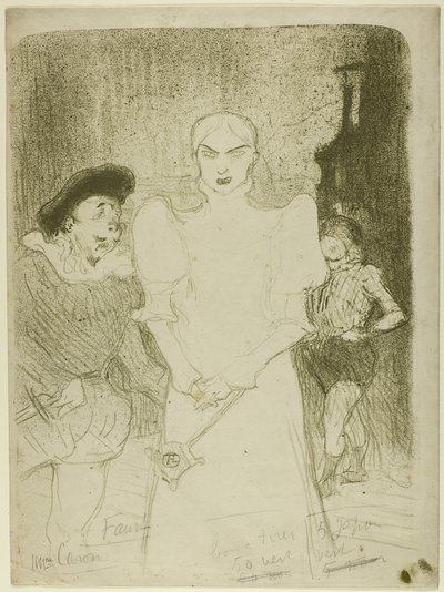 Na Ópera: Madame Caron em Fausto de Henri de Toulouse Lautrec