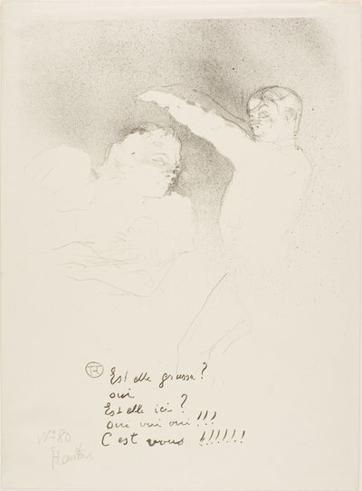 Nas Variedades: Mademoiselle Lender e Brasseur de Henri de Toulouse-Lautrec