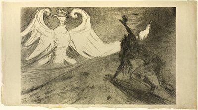 Ao pé do Sinai, capa rejeitada de Henri de Toulouse Lautrec