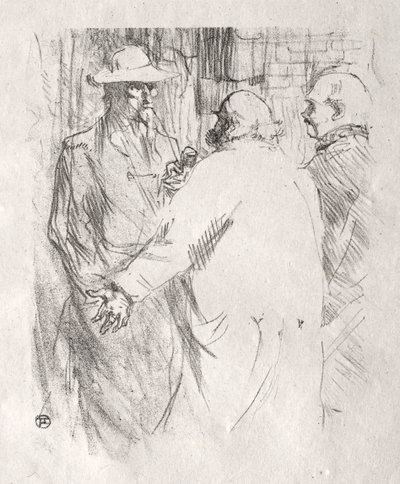 Ao pé do Sinai: Clemenceau a Busk de Henri de Toulouse Lautrec