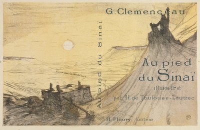 Ao pé do Sinai: Capa, 1898. de Henri de Toulouse Lautrec