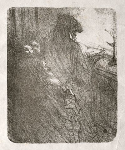 Ao pé do Sinai: A Oração dos Judeus Poloneses, 1898. de Henri de Toulouse Lautrec