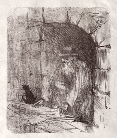 Ao pé do Sinai: A Backroom in Krakow, 1898. de Henri de Toulouse Lautrec