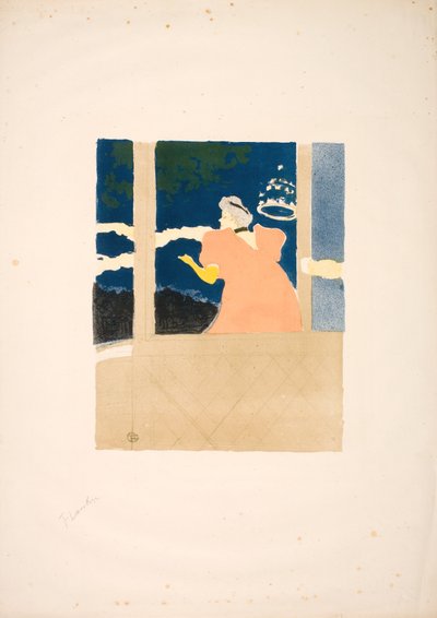 Aux Ambassadeurs - cantor no café-concerto de Henri de Toulouse Lautrec
