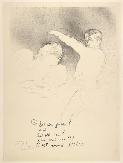 Nas Variedades, Miss Lender e Brasseur de Henri de Toulouse Lautrec