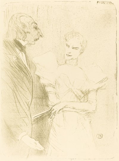 Brandes e Leloir em Cabotins Brandès e Leloir em Cabotins, 1894. de Henri de Toulouse Lautrec