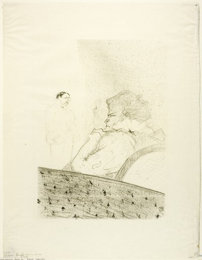 Brandès em sua caixa de Henri de Toulouse Lautrec