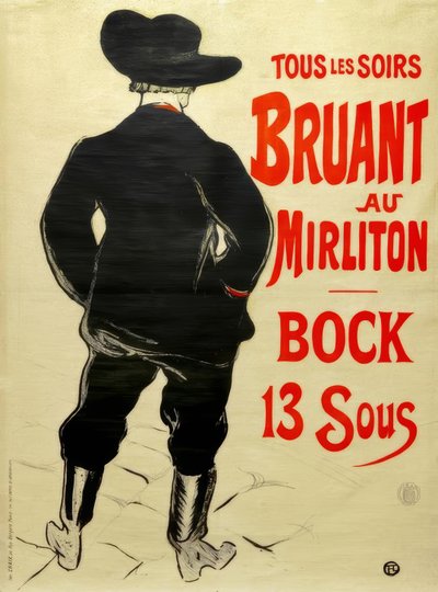 Emberiza no Mirliton de Henri de Toulouse Lautrec