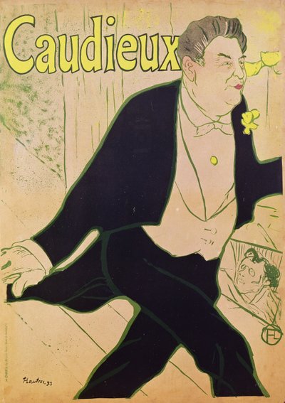 Caudieux (cartaz) de Henri de Toulouse Lautrec