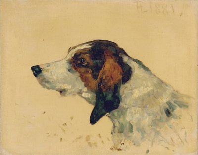 Cão de caça, 1881 de Henri de Toulouse Lautrec