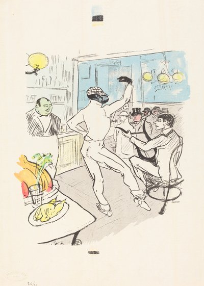 Dança de chocolate no Achille Bar de Henri de Toulouse Lautrec
