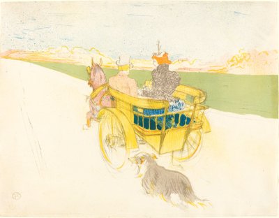 Passeio pelo país de Henri de Toulouse Lautrec