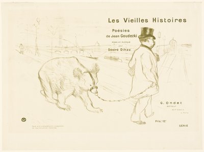 Capa e Frontispício de Les Vieilles Histoires de Henri de Toulouse Lautrec