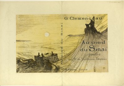 Capa para Ao pé do Sinai de Henri de Toulouse Lautrec