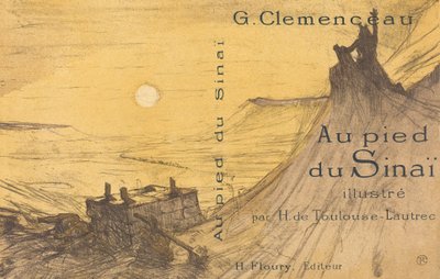 Capa para Ao pé do Sinai, 1898. de Henri de Toulouse Lautrec