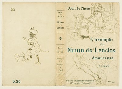 Capa de O exemplo de Ninon de Lenclos apaixonada de Henri de Toulouse Lautrec