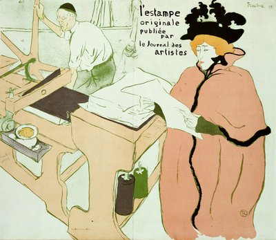Capa para "l" Estampe Originale ", 1893 de Henri de Toulouse Lautrec