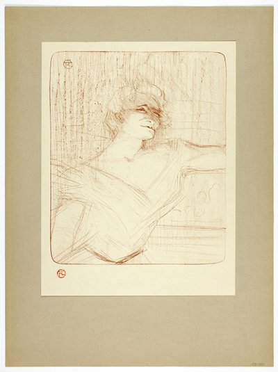 Na cola, placa dois de Yvette Guilbert de Henri de Toulouse Lautrec