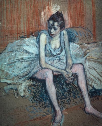 Dançarino sentado de Henri de Toulouse Lautrec