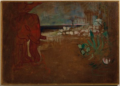 Decoração indiana para o "vagão de terracota", Modelo de decoração para o teatro da Obra, 1894 de Henri de Toulouse Lautrec
