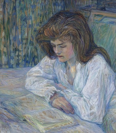 Die Lesende (La Liseuse). 1889 de Henri de Toulouse Lautrec