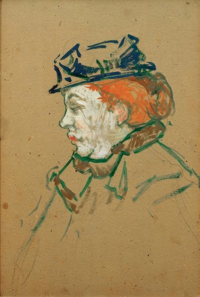 A dançarina Gabrielle de Henri de Toulouse Lautrec