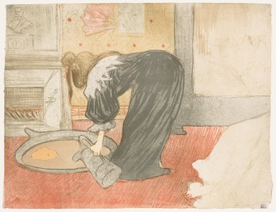 Elles: Mulher na banheira de Henri de Toulouse Lautrec