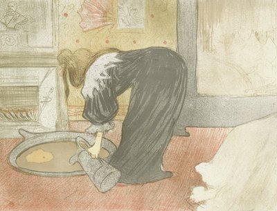 Elles: Mulher na banheira de Henri de Toulouse Lautrec